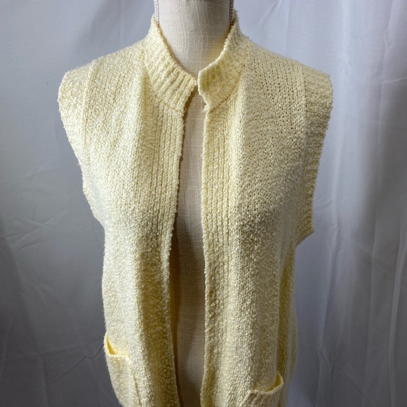 Bonnie Lee by Leroy vintage open front sweater vest size 44 - Picture 2 of 12